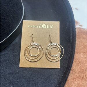 Natural Life Layered Gold Earrings